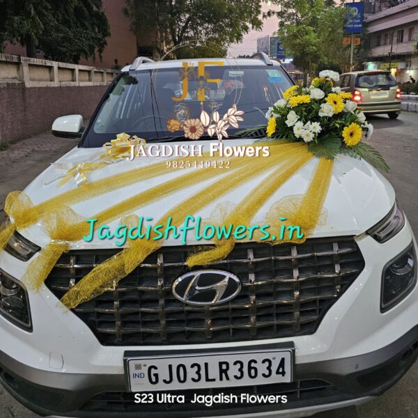 1 bouque car decoration for wedding