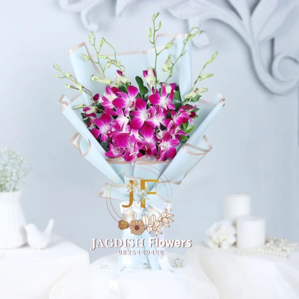 Purple Orchid Bunch Bouquet