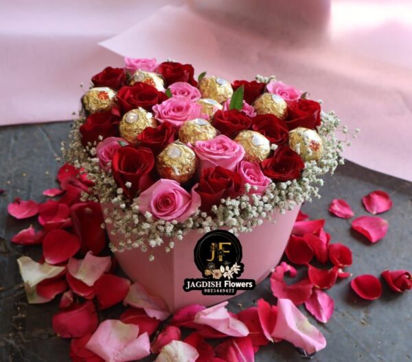 Heart box Chocalate Bouquet