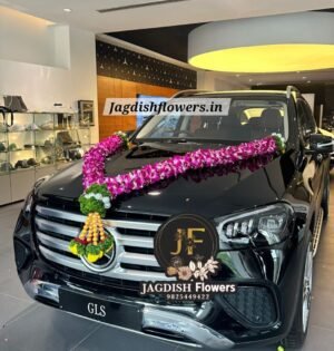 A beautiful orchid new car mala |  BY JAGDISH FLOWERS